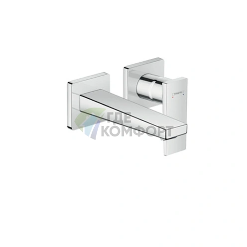 Встраиваемый смеситель для раковины Hansgrohe Metropol с изливом 165 мм, хром (32525000) - фото 1