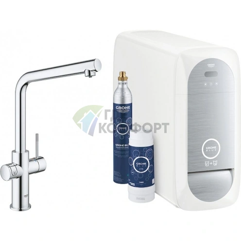 Смеситель Grohe Blue Home для кухни с фильтром и газировкой - фото 1