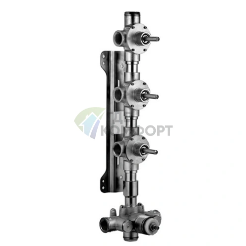 Термостатический смеситель для душа Fantini с 3 выходами 3/4 (19 00 6003A) - фото 1