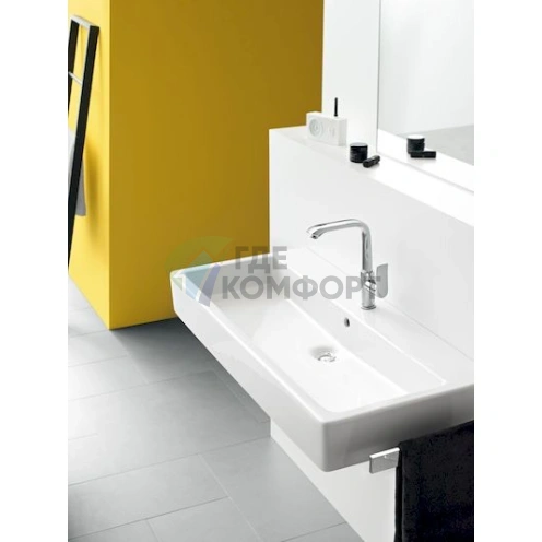 Смеситель для раковины Hansgrohe Metris 31087000: однорычажный с выдвижной лейкой - фото 2