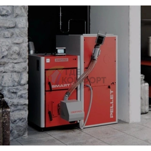 Напольный твердотопливный котел Defro Smart Ekopell 28 - фото 3