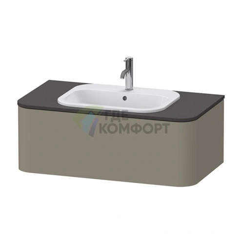 Раковина DURAVIT Happy D2 60x46 см для верхнего монтажа, белая (483600000) - фото 5