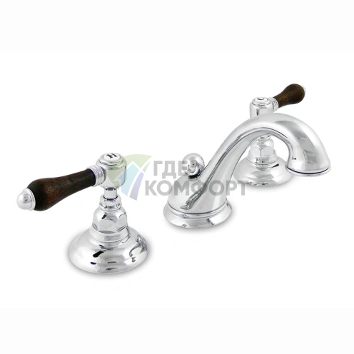 Смеситель для раковины Nicolazzi Forest с двумя ручками и донным клапаном (1408CR79) - фото 1