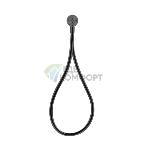 Gessi Hi-Fi: Магнитный душевой комплект Black Metal Brushed PVD с лейкой и держателем (63099#707) - фото 1