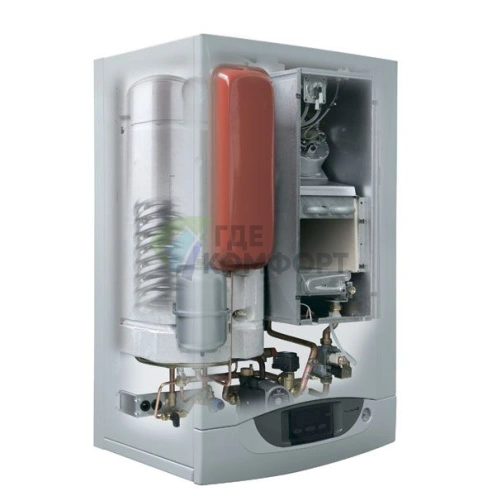 Газовый двухконтурный настенный котел с встроенным бойлером Baxi Nuvola-3 B40 240 Fi (10-4-24-4 кВт) /турбо - фото 2