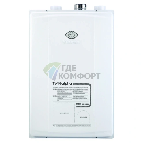 Газовый котел настенный двухконтурный Kiturami Twin Alpha-25 29-1 кВт - фото 1