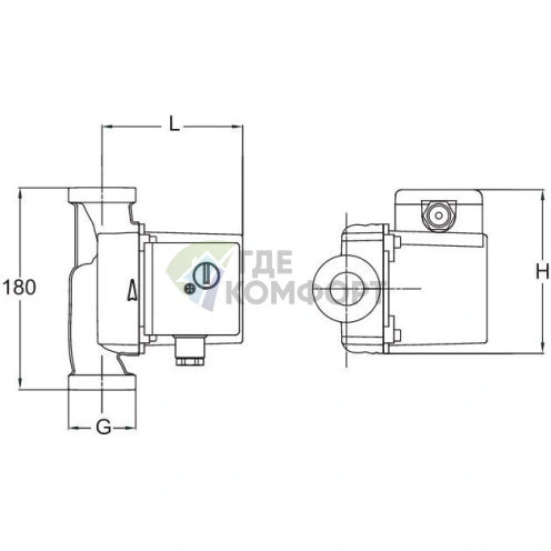 Циркуляционный насос Vortex HZ-LE 401-DN32 - фото 5