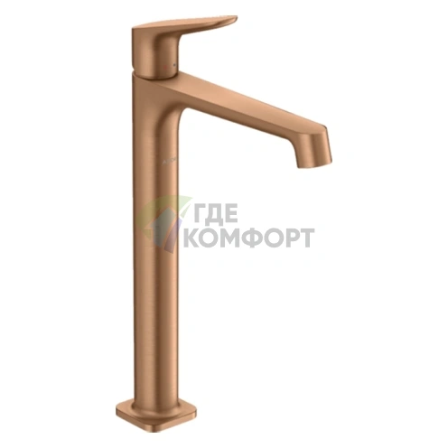 Стильный смеситель AX Citterio M для раковины с бронзовым покрытием (34127140) - фото 1