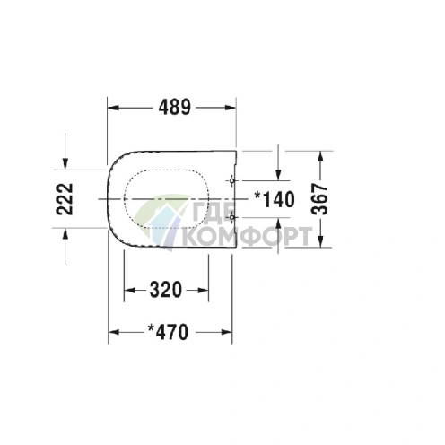Сиденье для унитаза Duravit Happy D.2 с микролифтом — белое, петли из нержавеющей стали (64690099) - фото 2