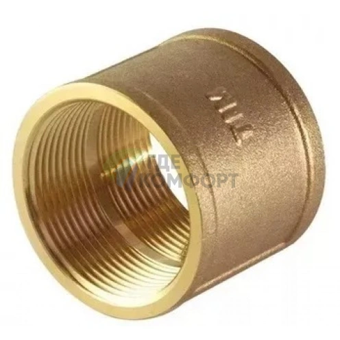 Муфта 1 х 1 ВВ (латунная) TIM (ТИМ) - фото 1