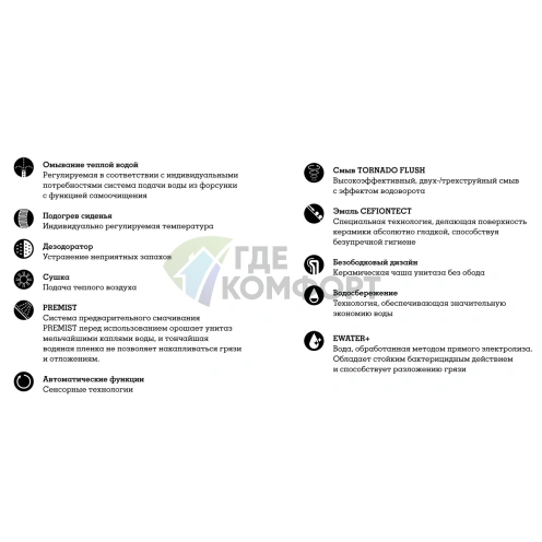 Унитаз приставной TOTO Neorest AH с функцией биде Washlet и скрытым подключением - фото 10