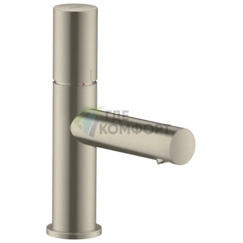 Смеситель для раковины AX Uno 80 мм, шлифованный никель (45005820) - фото 1