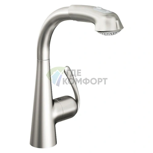 Смеситель для кухни Grohe Zedra 32553SD0 с выдвижной лейкой - фото 1