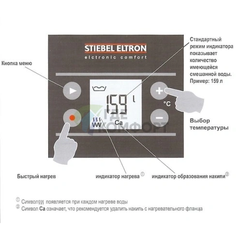 Водонагреватель накопительный электрический Stiebel Eltron SHZ 150 LCD - фото 3