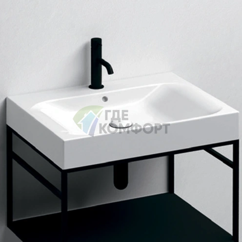 KERASAN CENTO — раковина 500x450 мм с переливом, белая матовая (353030) - фото 1