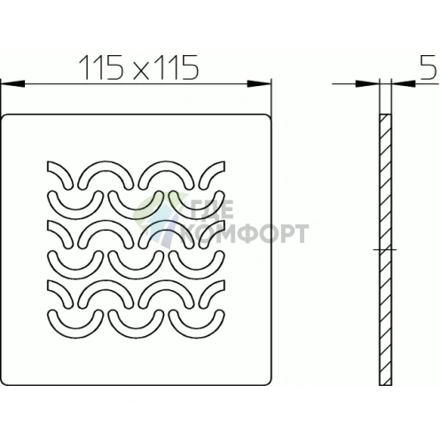 Декоративная решётка HL3121 - фото 2