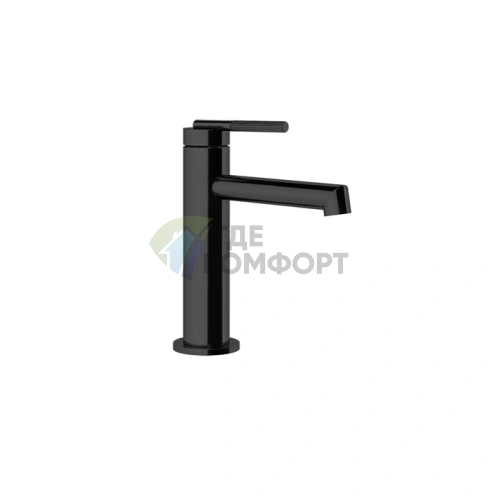 Смеситель для раковины Gessi Ingranaggio Black XL без донного клапана, в комплекте с подключением (63502#299) - фото 1