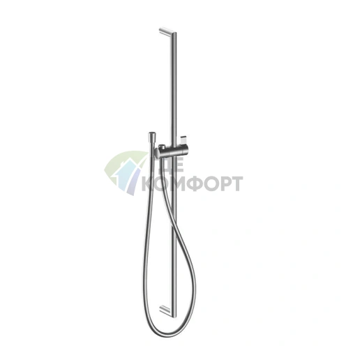 FANTINI NOSTROMO Душевая штанга с гибким шлангом 150 см, матовая натуральная сталь (86 93 9247) - фото 1