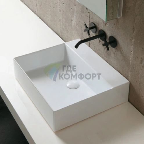 Подвесная раковина AZZURRA ELEGANCE 50x45 см, белая - фото 1