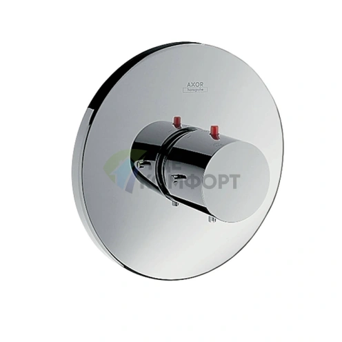 Термостат для душа AX Starck встраиваемый с запорным вентилем, хром (10710000) - фото 1
