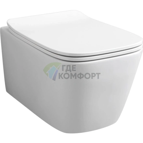 Унитаз подвесной ArtCeram A16 ASV003 с технологией Rimless (ASV003 01 00) - фото 1