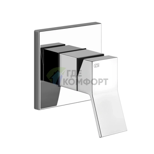 Gessi Rettangolo K Встраиваемый однорычажный смеситель без излива, хром (53109#031) - фото 1