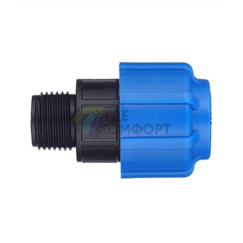 Муфта с наружной резьбой 20x1/2 ПНД Политэк - фото 2