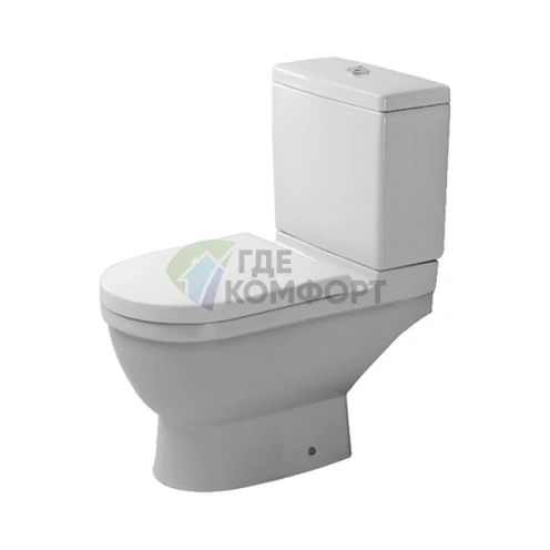 Унитаз-компакт подвесной Duravit Starck 3: Элегантный дизайн и компактность (126090000) - фото 2