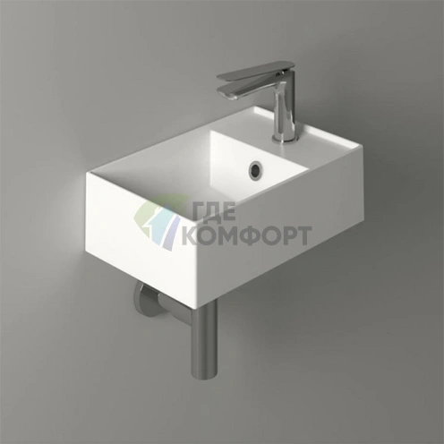 Раковина подвесная SIMAS AGILE 40x27 см белая, правая - фото 1