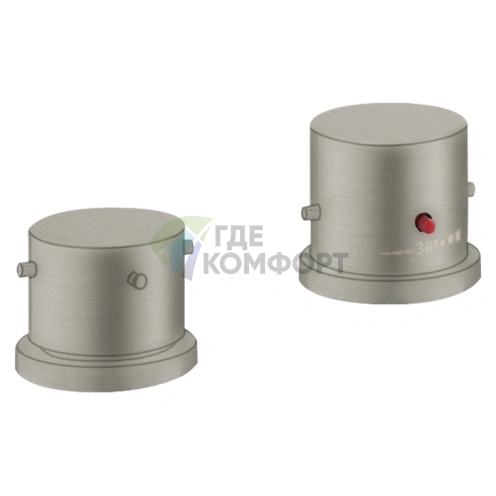 Термостат для ванны AX Starck: накладной, сталь (10480800) - фото 1