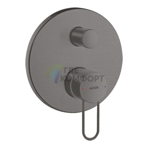 Смеситель для ванны AX Uno однорычажный, шлифованный черный хром (38428340) - фото 1