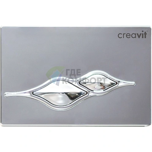 Кнопка смыва Creavit Ufo GP1004.00 глянцевый хром - фото 1