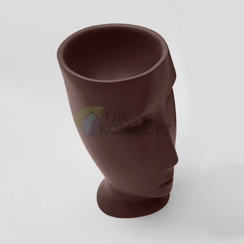 Раковина Kerasan Artwork MOLOCO: свободностоящая модель с настенным сливом в цвете Borgogna matt (474075) - фото 1