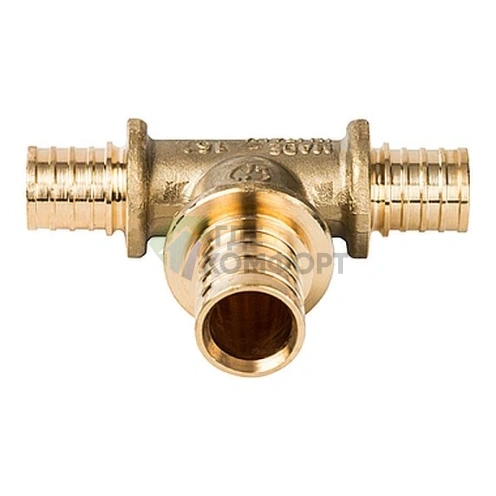 Stout Тройник переходной 16x20x16 для труб из сшитого полиэтилена аксиальный - фото 2