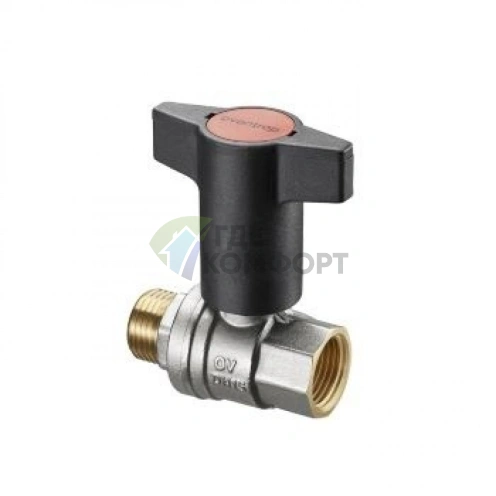 Кран шаровый 1/2 НВ маховик пластмассовый Optibal Oventrop - фото 1