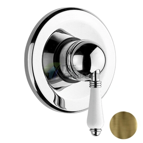 Nicolazzi P.m. Blanc Встраиваемый Смеситель для Душа с Керамическими Ручками, Бронза (3406BZ76) - фото 1