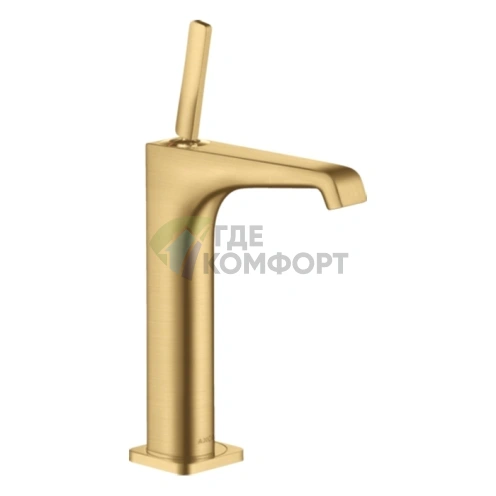 Смеситель для раковины AX Citterio E 190 в цвете шлифованное золото (36103250) - фото 1