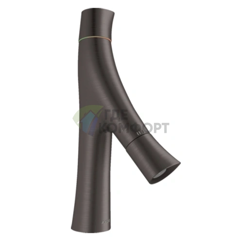 Смеситель для раковины AX Starck Organic 80: элегантный шлифованный черный хром (12011340) - фото 1