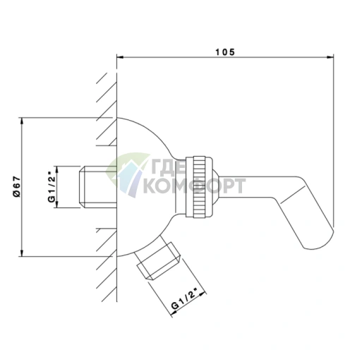 Ручной душ Nicolazzi Liberty в хромированном исполнении (C7114CR) - фото 2