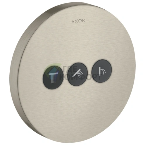 Встраиваемый модуль AX ShowerSelect с 3 запорными клапанами в шлифованном никеле (36727820) - фото 1