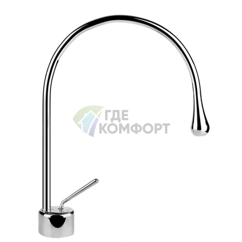 Смеситель для раковины Gessi Goccia с фиксированным изливом 244 мм, хром (33803#031) - фото 1