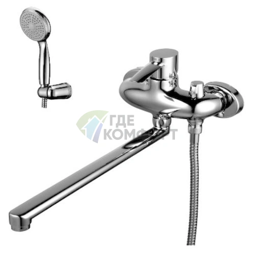 Смеситель для ванны с душем Lemark Atlantiss LM3217C с керамическим картриджем - фото 1