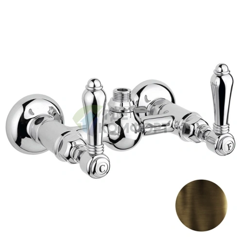 Смеситель для душа Nicolazzi El Capitan настенный, тёмная бронза (без лейки и шланга) (1425DB69) - фото 1