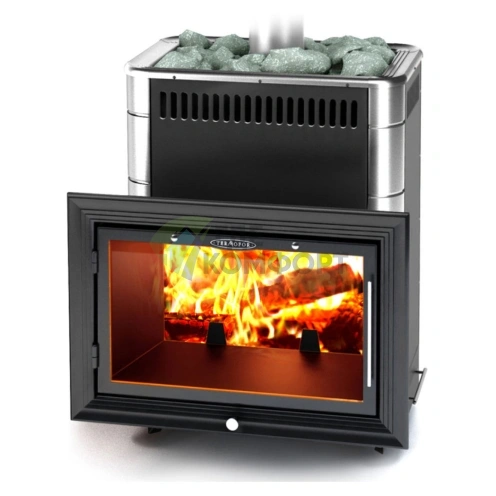 Печь Термофор Витрувия Carbon БСЭ антрацит НВ - фото 1