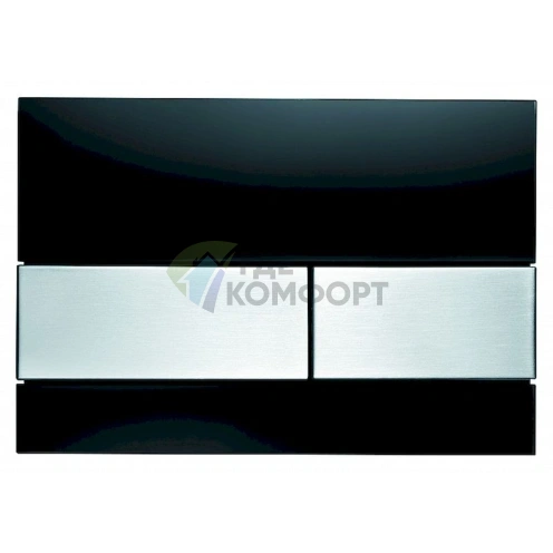 Кнопка смыва TECE Square 9240806: черное сатинированное стекло - фото 1