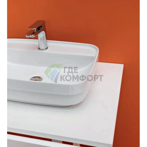 Накладная раковина Kerasan Tribeca 60x43 см с отверстием под смеситель (514201*1) - фото 1