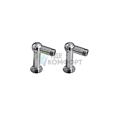 Опоры для ванны Kerasan Retro: надежные хромированные держатели для легкого монтажа (739690 cr) - фото 1