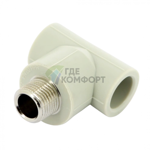 Тройник PPR с наружной резьбой 20x1/2 FV-Plast - фото 2