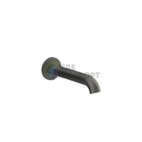 Настенный излив GESSI Origini с индивидуальной длиной в цвете Black Metal Brushed PVD (66103#707) - фото 1