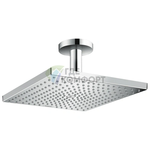 Верхний душ HG Raindance E 300 300x300 мм с потолочным держателем, 1jet, EcoSmart, хром (26251000) - фото 1